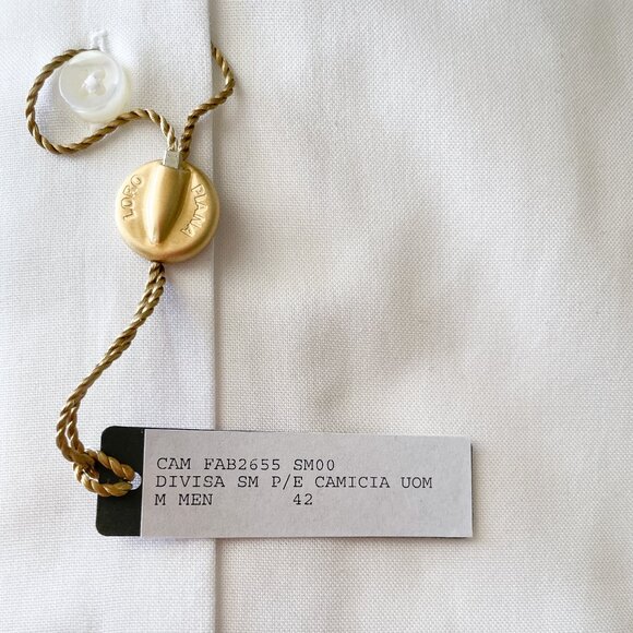 LORO PIANA Men's White Dress Shirt 16.5/42 NWT - Picture 11 of 11